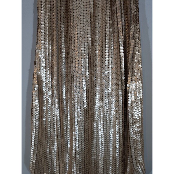 Nwt Express Dress Women Sz XS Gold Sequin Sleeveless Mini Party Cocktail - Picture 3 of 10